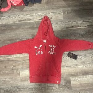 Vineyard crew red zip up